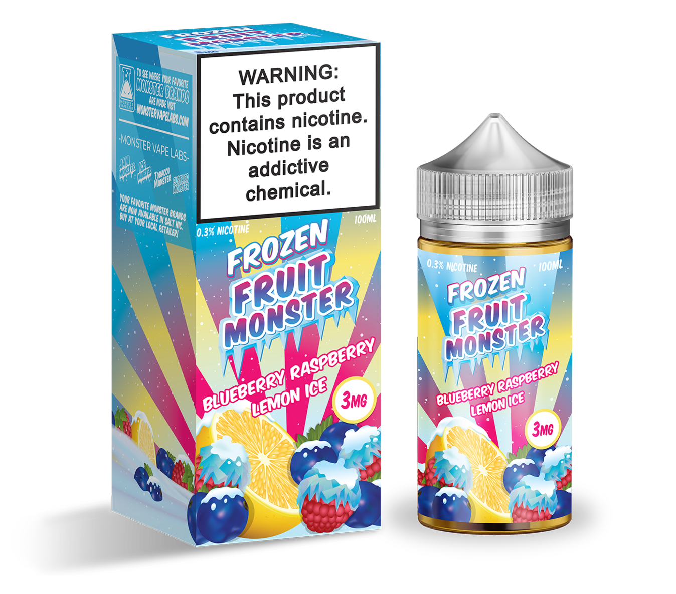 <b>Frozen</b> Fruit Monster BLUEBERRY RASPBERRY LEMON 100мл Т.